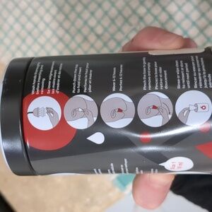 White and Red Women Bfree Product Period Cup